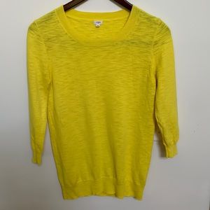 J.Crew lightweight yellow sweater